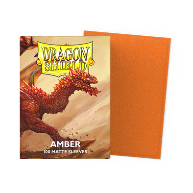  Dragon Shield Sleeves Matte Amber 100ct