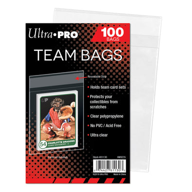  UP Sleeves Team Bags Reseal 100CT