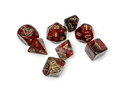  Chessex Lab Dice Polyhedral Set - Cosmos/Gold Borealis Luminary