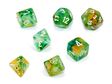  Chessex Polyhedral Set Nebula Spring/White Luminary
