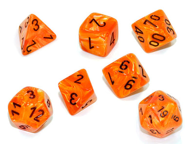 Chessex Polyhedral Set Vortex Orange/Black