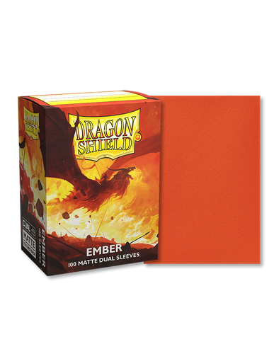  Dragon Shield Sleeves Dual Matte Ember 100ct