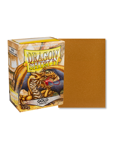  Dragon Shield Sleeves Matte Gold 100ct