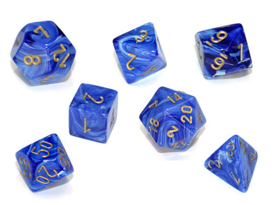  Chessex Polyhedral Set Vortex Blue/Gold