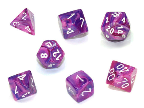 Chessex Polyhedral Set Festive Violet/White