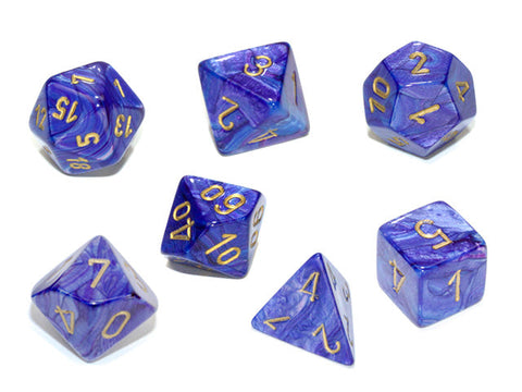  Chessex Polyhedral Set Lustrous Purple/Gold